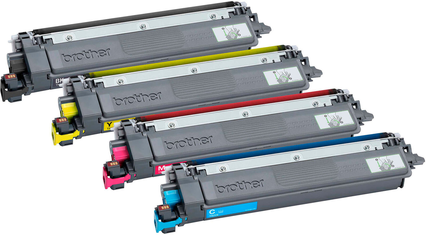 Brother Genuine TN229 Standard Yield Toner Cartridge 4-Pack